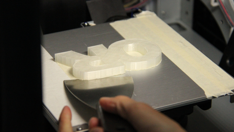 Prime produzioni della stampante 3D dell'IC Ortonovo