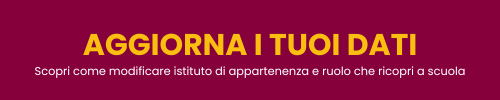 Aggiorna i tuoi dati