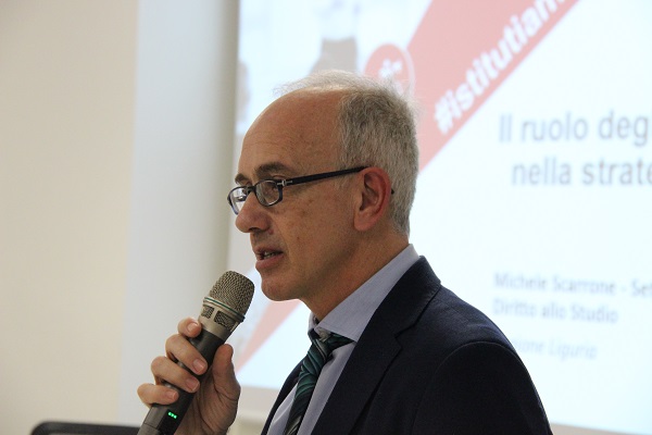 Michele Scarrone, Regione Liguria, durante il suo intervento