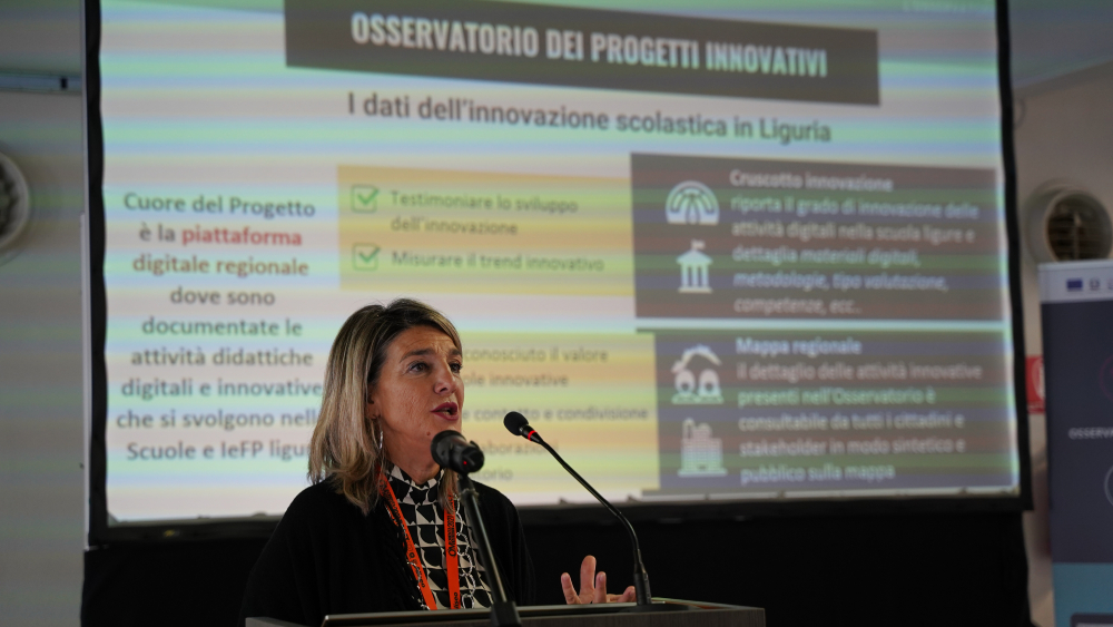 Scuola Digitale Liguria dopo un anno straordinario - Monica Cavallini durante l'evento