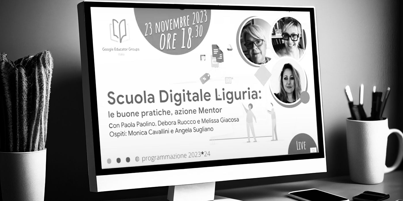 Save the date: "Scuola Digitale Liguria: le buone pratiche, azione Mentor"