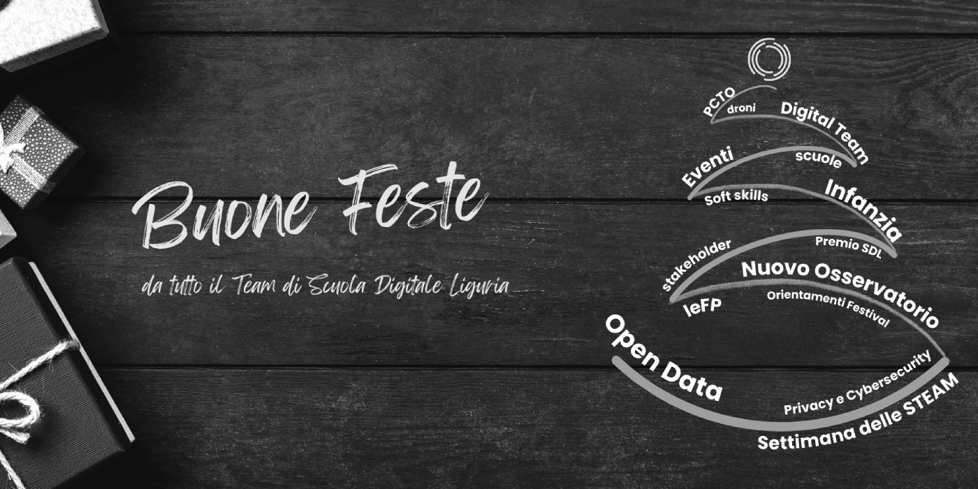 Buone feste dal team di Scuola Digitale Liguria